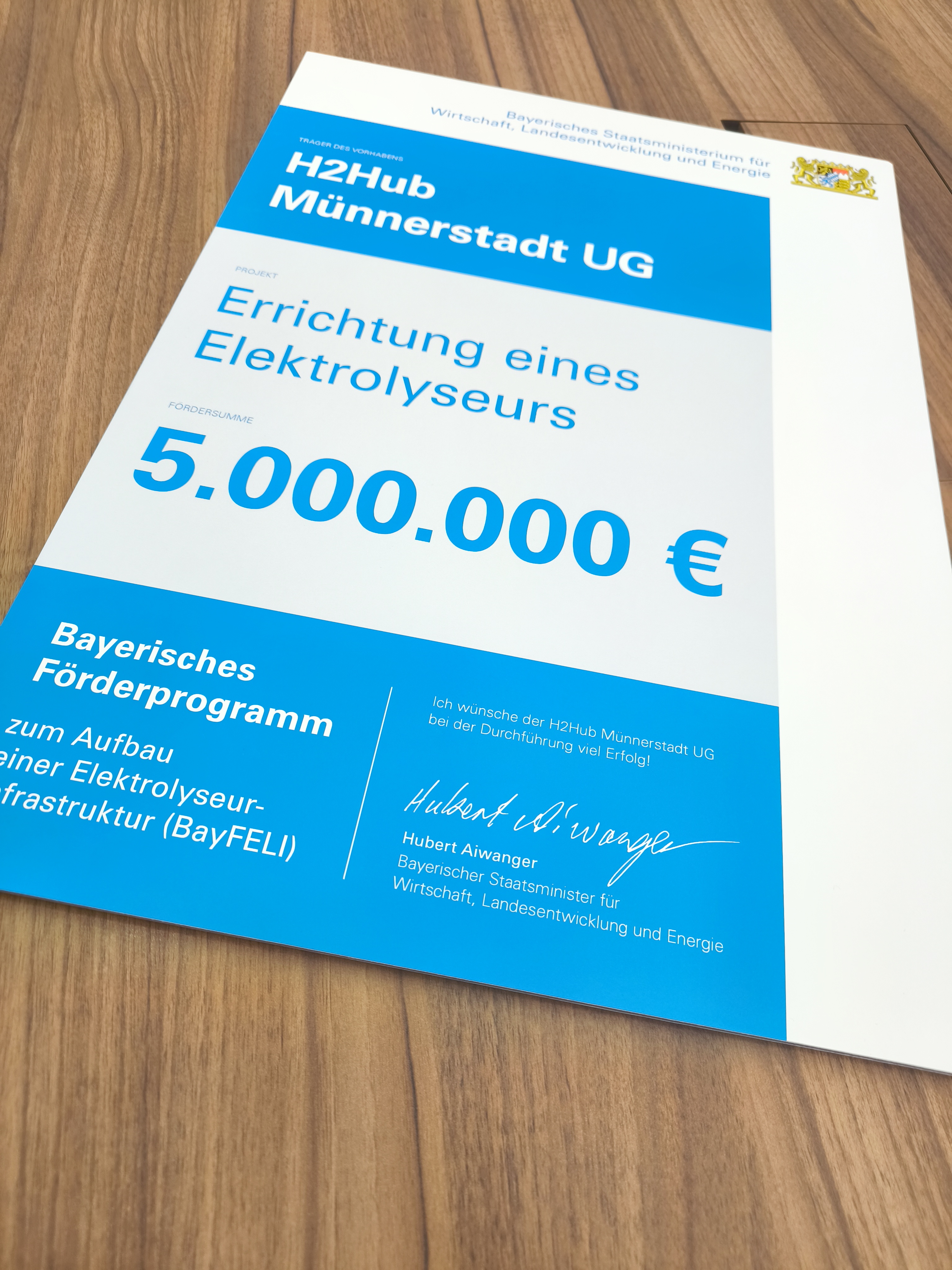 Bayern gibt grünes Licht: Förderzusage für 8 MW-Elektrolyseur in Münnerstadt stärkt Versorgungssicherheit und Industrie