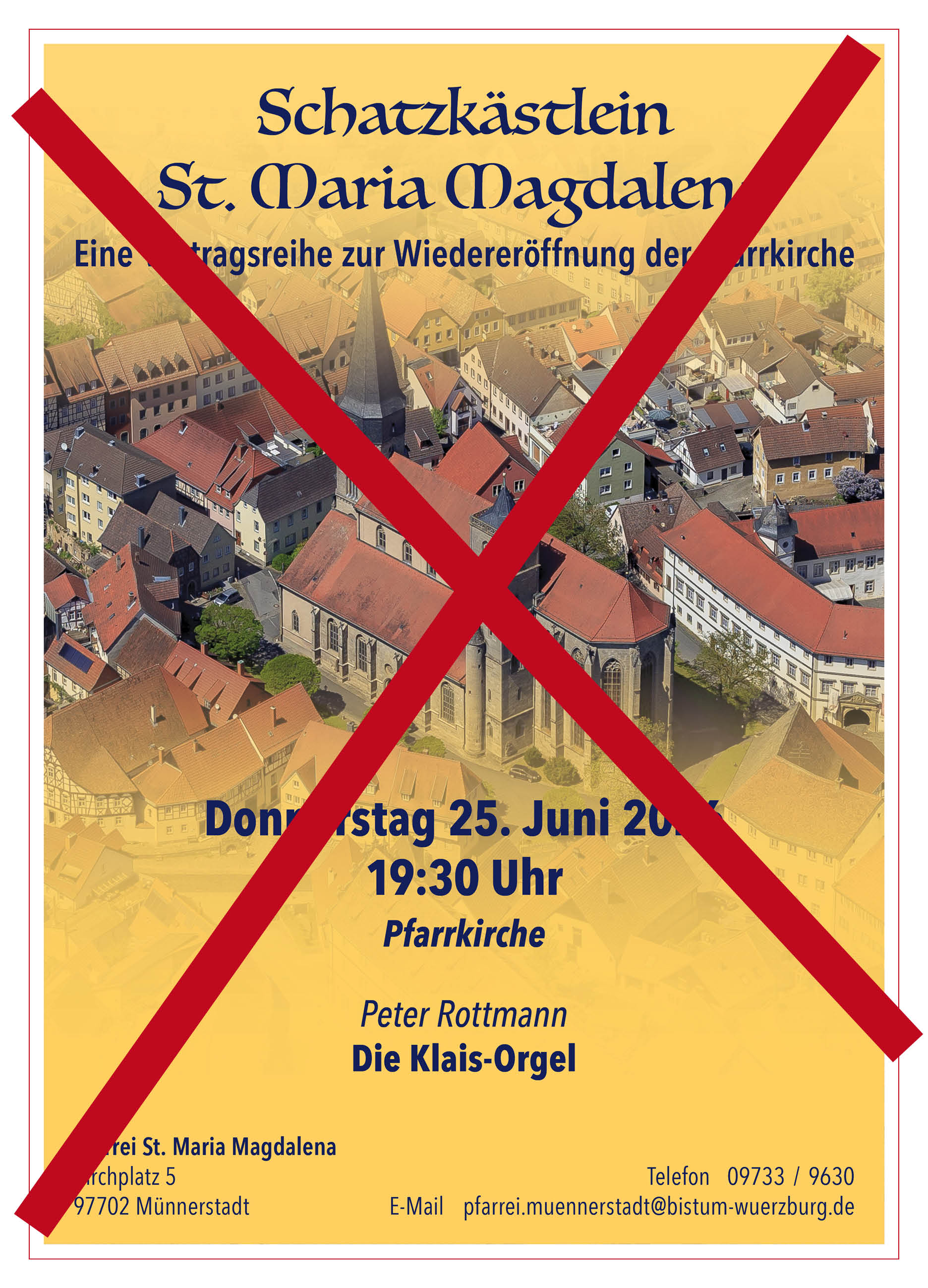ACHTUNG! ABGESAGT: Schatzkästlein St. Maria Magdalena – Klais-Orgel